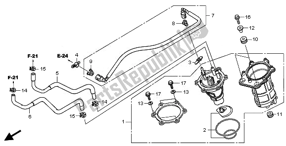 All parts for the Fuel Pump of the Honda VT 750S 2011