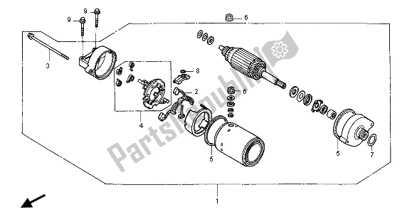 Todas las partes para Motor De Arranque de Honda CBR 1100 XX 2001