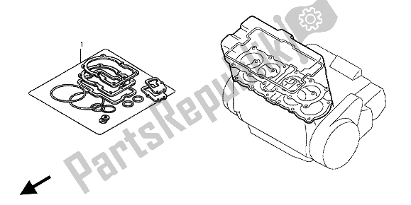 All parts for the Eop-1 Gasket Kit A of the Honda CBF 1000 FA 2012