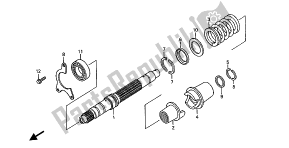 Todas las partes para Eje Primario de Honda ST 1100 1991