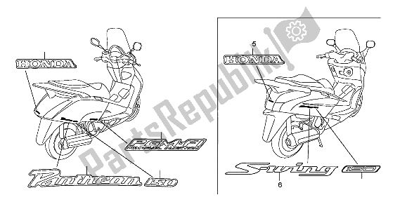 All parts for the Mark of the Honda FES 125A 2007