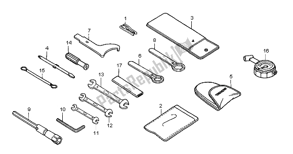 All parts for the Tools of the Honda CBF 600 SA 2004