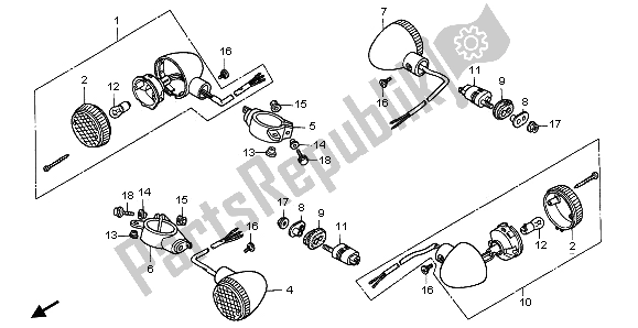 Tutte le parti per il Winker del Honda CA 125 1997