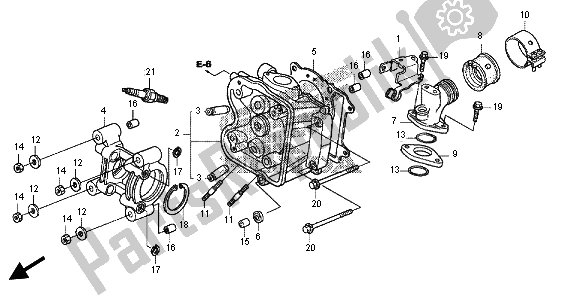 Todas las partes para Cabeza De Cilindro de Honda FES 125A 2012