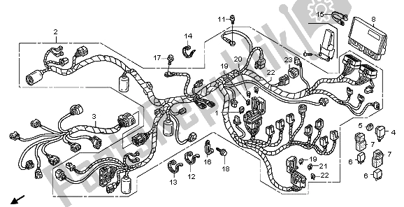 Tutte le parti per il Cablaggio del Honda ST 1300 2009