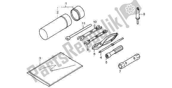 All parts for the Tools of the Honda TRX 400 FA Fourtrax Rancher AT 2006