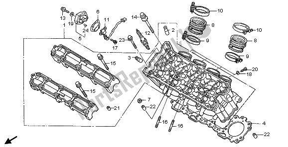 Alle onderdelen voor de Cilinderkop van de Honda CBR 1100 XX 2006