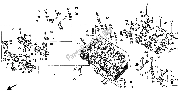 Alle onderdelen voor de Cilinderkop van de Honda CB 750F2 1994