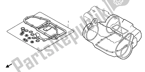 Tutte le parti per il Kit Di Guarnizioni Eop-2 B del Honda CB 1000 RA 2010