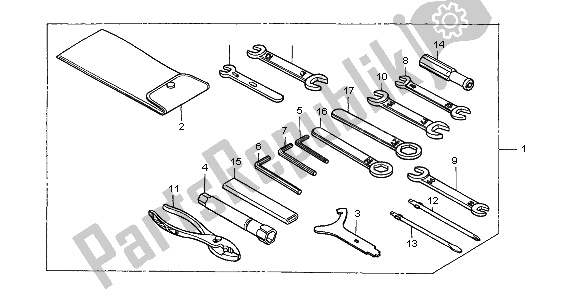 Todas las partes para Herramientas de Honda VT 750C2 1997