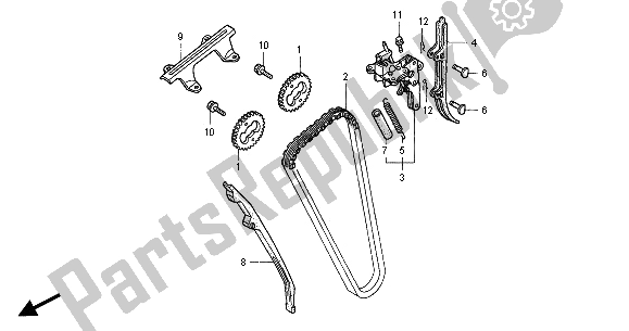 Todas las partes para Cadena De Levas de Honda CB 750F2 2001