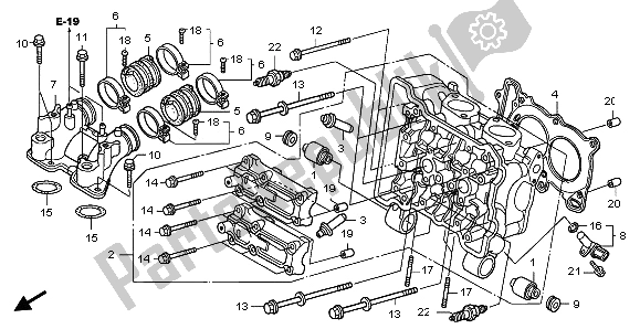 Wszystkie części do G? Owica Cylindra Honda FJS 600D 2006