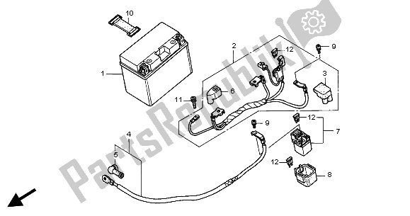 Tutte le parti per il Batteria del Honda VFR 800 2004