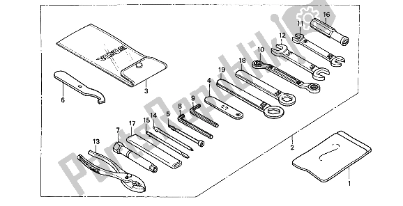 Wszystkie części do Przybory Honda CB 1000F 1994