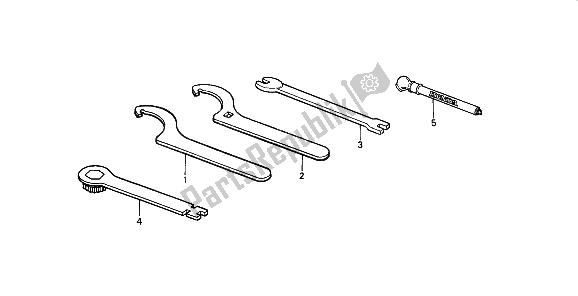 Todas las partes para Herramientas de Honda CR 125R 1986