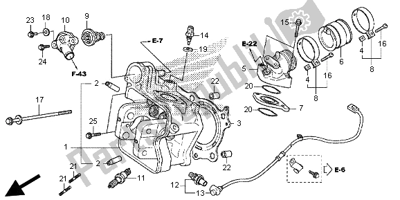Todas las partes para Cabeza De Cilindro de Honda SH 300 2013