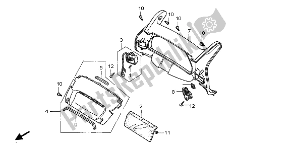 All parts for the Meter Panel of the Honda ST 1100 1995
