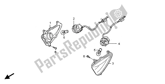Tutte le parti per il Winker del Honda CBF 600S 2008
