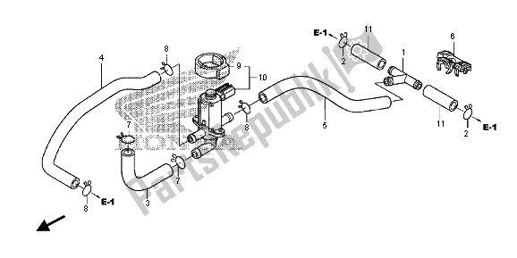 Tutte le parti per il Valvola Di Controllo Iniezione Aria del Honda VFR 1200X 2013