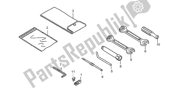 All parts for the Tools of the Honda SH 150 2005