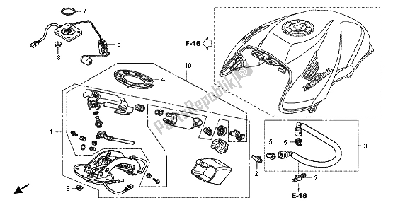 Todas las partes para Bomba De Combustible de Honda CB 1000R 2012
