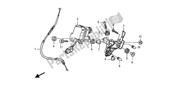 Todas las partes para Servo Motor de Honda VFR 1200F 2013