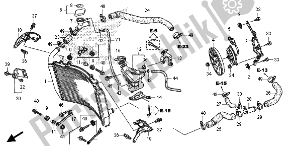 Tutte le parti per il Termosifone del Honda CBR 600 RR 2013