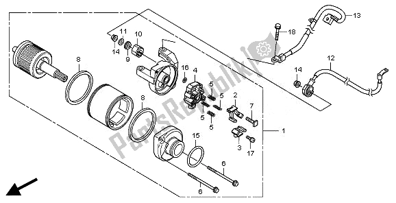 Todas las partes para Motor De Arranque de Honda CBR 250 RA 2011