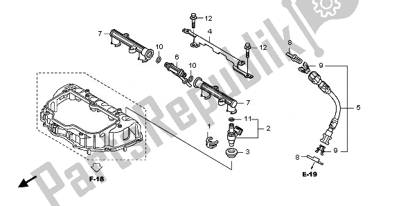 Todas las partes para Inyector de Honda CBR 1000 RR 2008