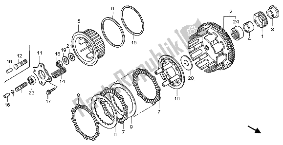 Tutte le parti per il Frizione del Honda CBR 600F 1996