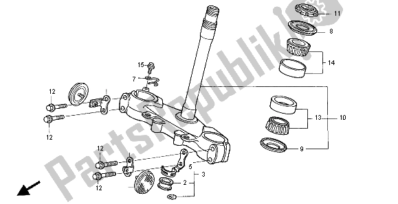 Todas las partes para Vástago De Dirección de Honda XR 650R 2007