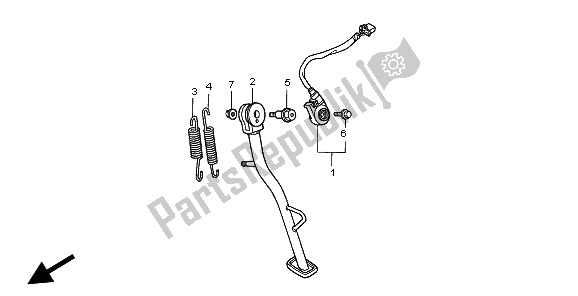 Tutte le parti per il In Piedi del Honda SLR 650 1997