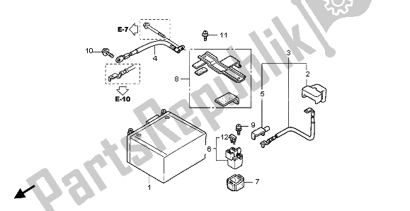 Tutte le parti per il Batteria del Honda SH 125S 2007