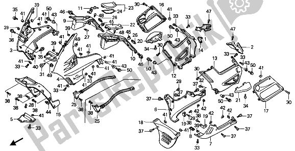 Todas las partes para Capucha de Honda ST 1100 1990