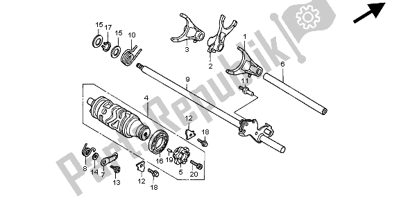 Wszystkie części do B? Ben Zmiany Biegów Honda CBR 600F 1998