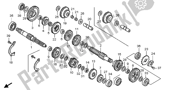 Tutte le parti per il Trasmissione del Honda TRX 300 EX Sportrax 2003