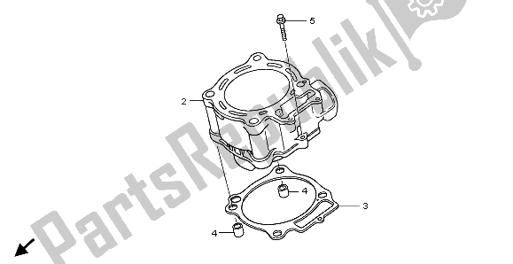 Tutte le parti per il Cilindro del Honda CRF 250X 2007