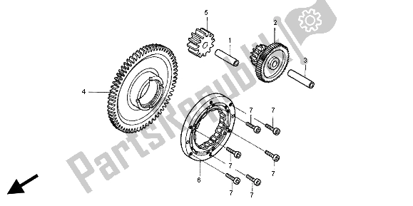 Tutte le parti per il Frizione Di Partenza del Honda CB 1300X4 1999