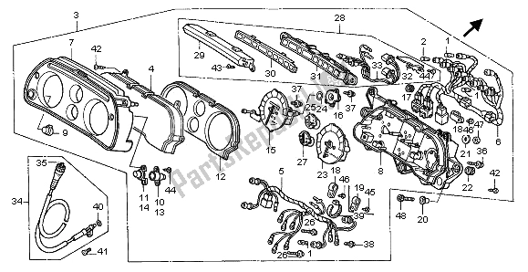 Tutte le parti per il Metro (eu) del Honda ST 1100 1995