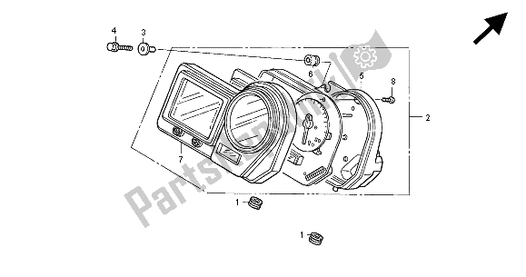 Todas las partes para Metro (kmh) de Honda CBR 900 RR 2000