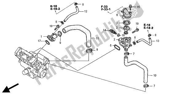 Tutte le parti per il Termostato del Honda CBR 900 RR 2000