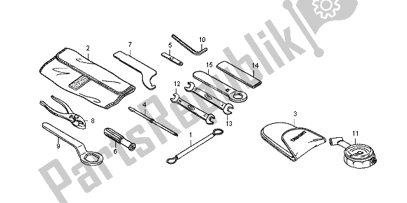 Tutte le parti per il Utensili del Honda CBR 600 RA 2012