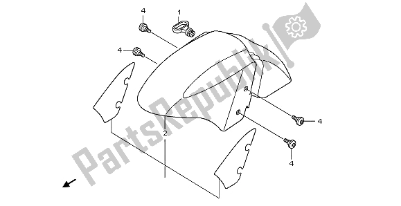 Todas las partes para Guardabarros Delantero de Honda PES 125 2013