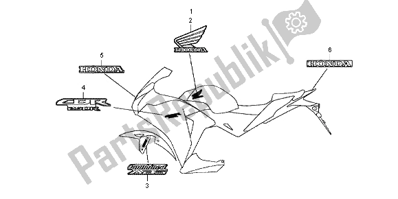 All parts for the Mark of the Honda CBR 250 RA 2013