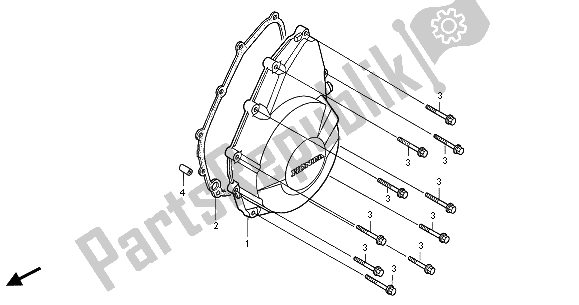 Todas las partes para Cubierta Izquierda Del Cárter de Honda CBR 1100 XX 2001