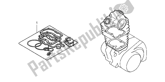 All parts for the Eop-1 Gasket Kit A of the Honda CBR 250 RA 2013