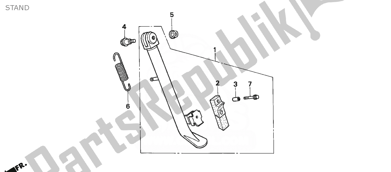 Todas as partes de Ficar do Honda NSR 75 1992