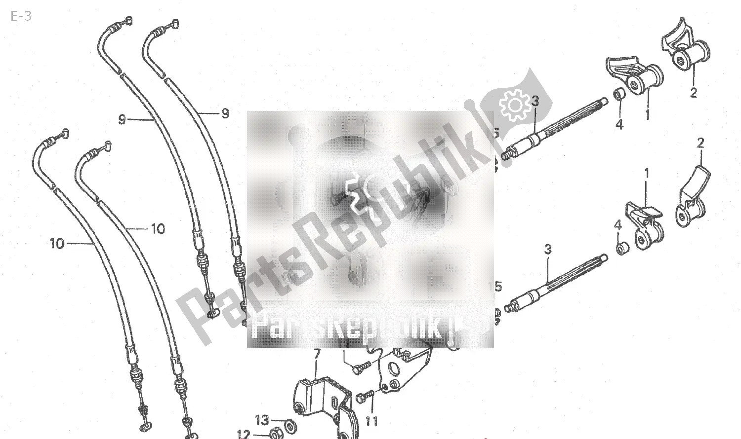 Todas las partes para E-3 de Honda NSR 250 1986