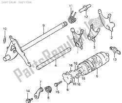 tambour de changement - fourchette de changement