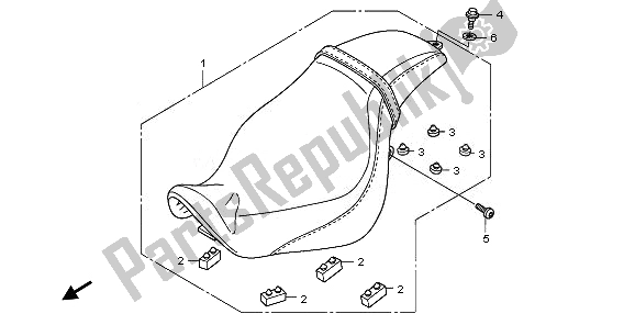 Todas las partes para Asiento de Honda VT 750C2 2008